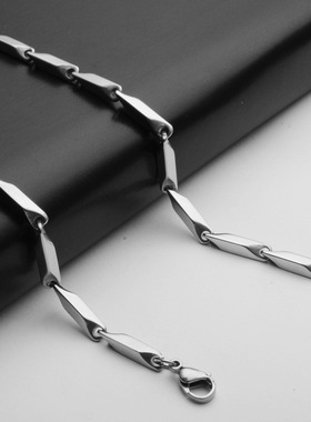 Stainless Steel Necklace Titanium Steel Men's Chain Handmade