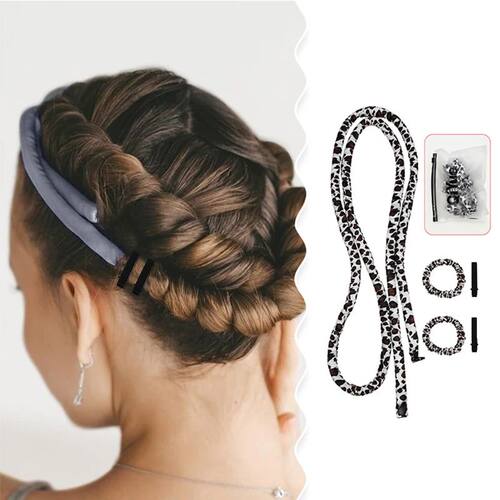 Heatless Curling Rod Headband No Heat Rollers Sleeping Overn