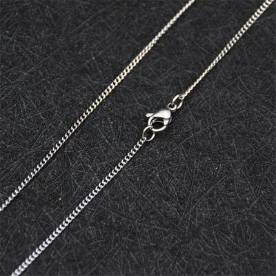 Price Width 1.9/2.3MM Stainless Steel Side Chain Necklace Fi