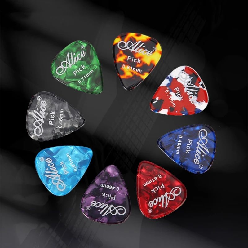 6pcs Acoustic Picks Plectrum Celluloid Electric Smooth Guita