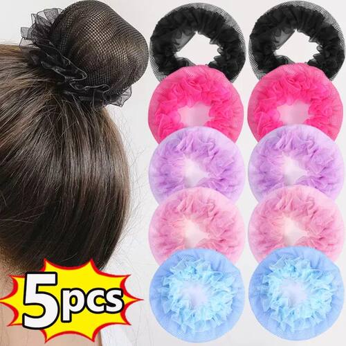Colorful Lace Hairnet Adults Children Elastic Simple Headban