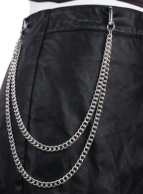 Men's And Women's Simple And Fashionable Casual Pants, Chain