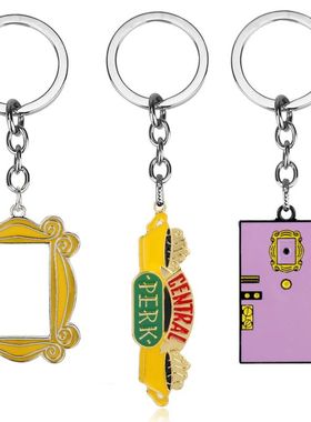 Friends TV Show Keychain Central Perk Coffee Time Photo Fram