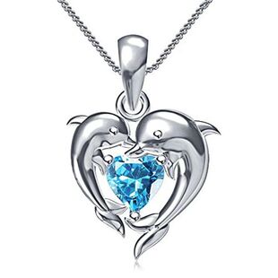 Dolphin Exqu Huitan Love for Women Necklace Romantic Pendant