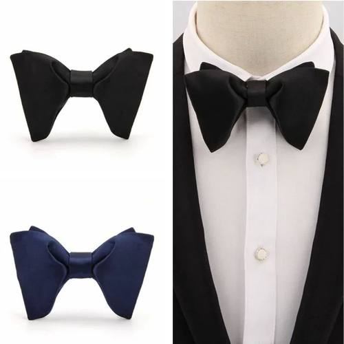 Fashion Solid Color Bow Tie for Men Suit Shirt Collar Butter