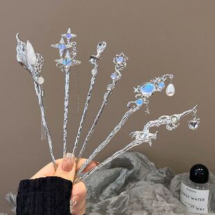 Fashion Chinese Style Hair Stick Hair Needle Moonstone Jewel