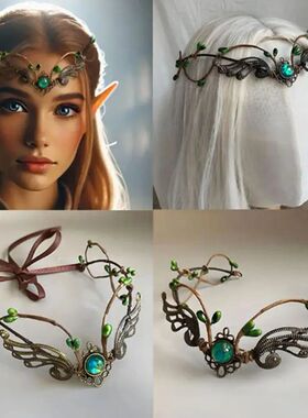 Elven Crown Elf Tiara Vine Headpiece Fairy Witch Diadema Got