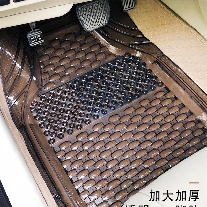 PVC乳软硅胶防水滑塑胶汽车地脚垫环保无味加厚透明橡胶塑料地垫