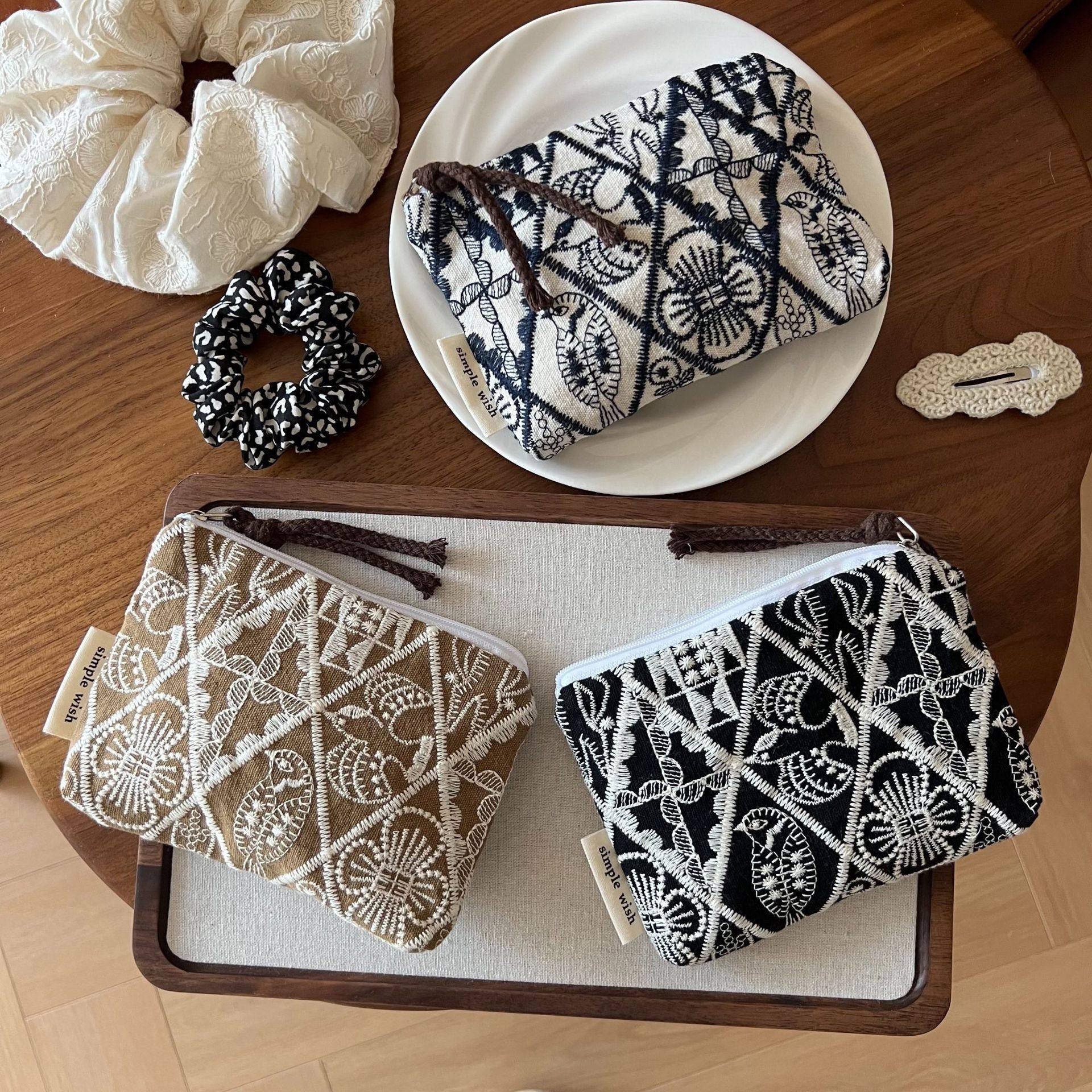 【君和布包】手工棉麻刺绣文艺复古零钱包帆布迷你小收纳袋耳机包,箱包皮具/热销女包/男包,小方包,淘宝优惠券,粉丝福利购,淘宝优惠卷