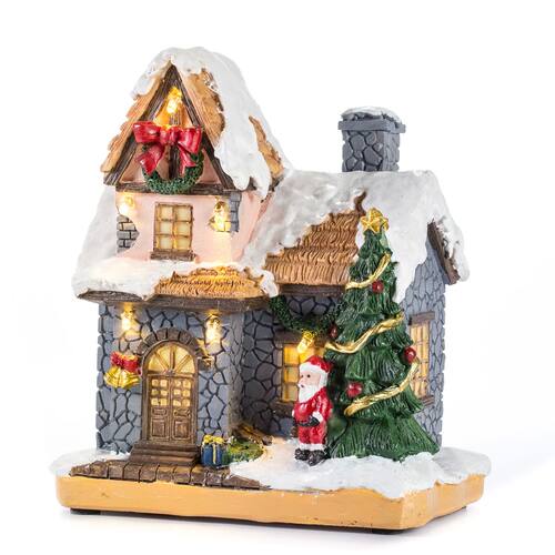 Christmas Decoration Village Houses with LED Light,Collectib