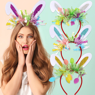 Cartoon Rabbit Ears Headband Easter Bunny Decoration Headban
