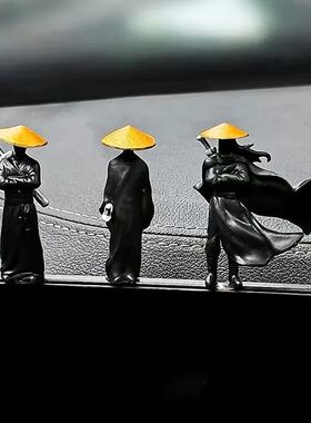 Resin Mini Figurines Decorative 50mm Ancient Sino-Samurai Wa