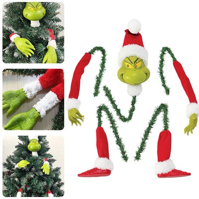 Christmas Tree Topper Decor Arm Leg Head Ornaments Holder He