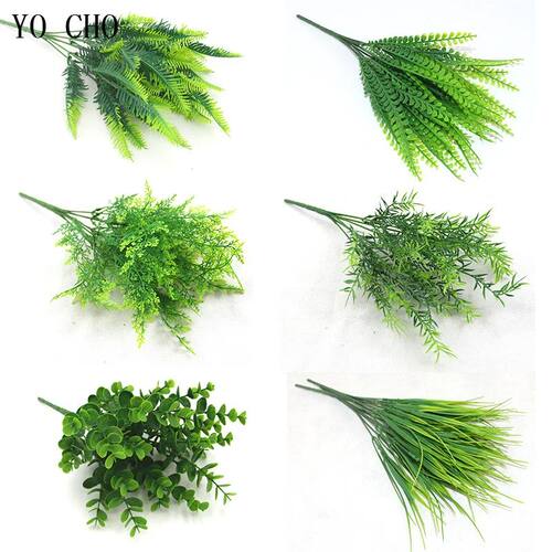 Artificial Plastic Plants for Home Garden Decoration Fern Gr