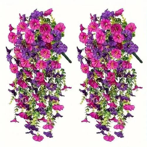 1pcs Artificial Morning Glory Wall Hanging Fake Flowers for
