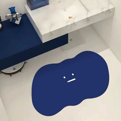Bathroom door absorbent floor mat foot mat household toilet