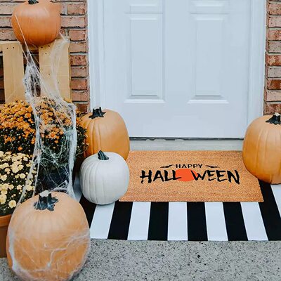 Halloween Welcome Doormat Bathroom Cartoon Home Door Mat Ind