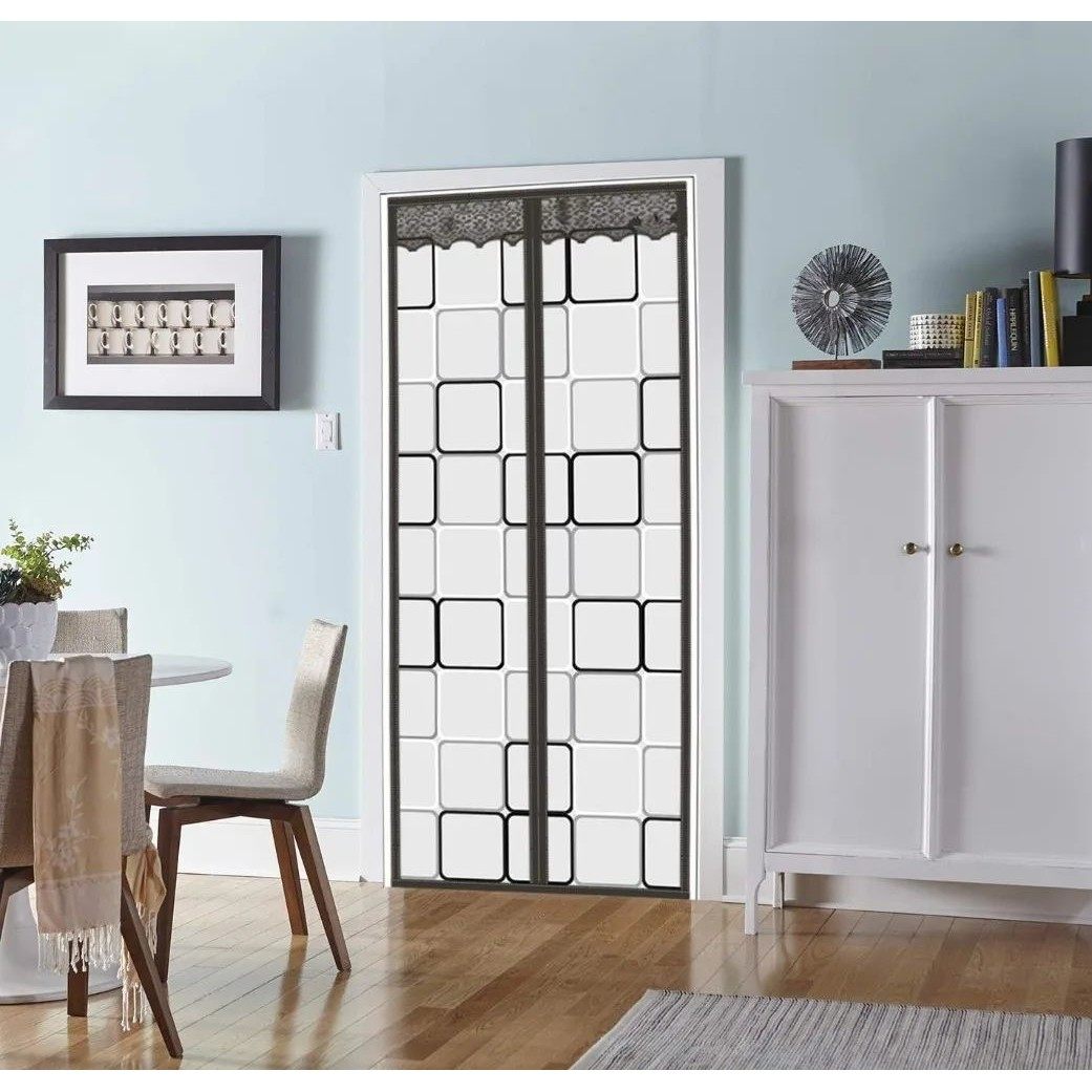 Thermal ulation door curtain - magnetic warm for winter door