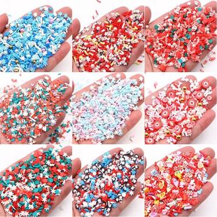 Christmas Polymer Clay Slices Slime Flake Sprinkle DIY Resin
