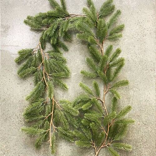 Artificial Green Plants 2023 New Year Christmas Garland Wrea