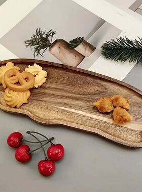 Style Storage Tray Irregular Cloud Shaped Wooden Tray For Br