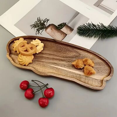 Style Storage Tray Irregular Cloud Shaped Wooden Tray For Br