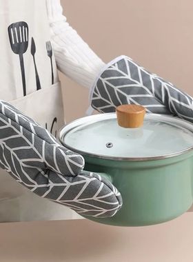 2 pieces of ulated kitchen gloves, heat-resistant microwave