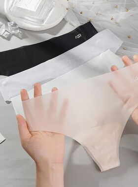 M-XL Transparent Thong Panties Women Ultra-thin Sense Sexy F