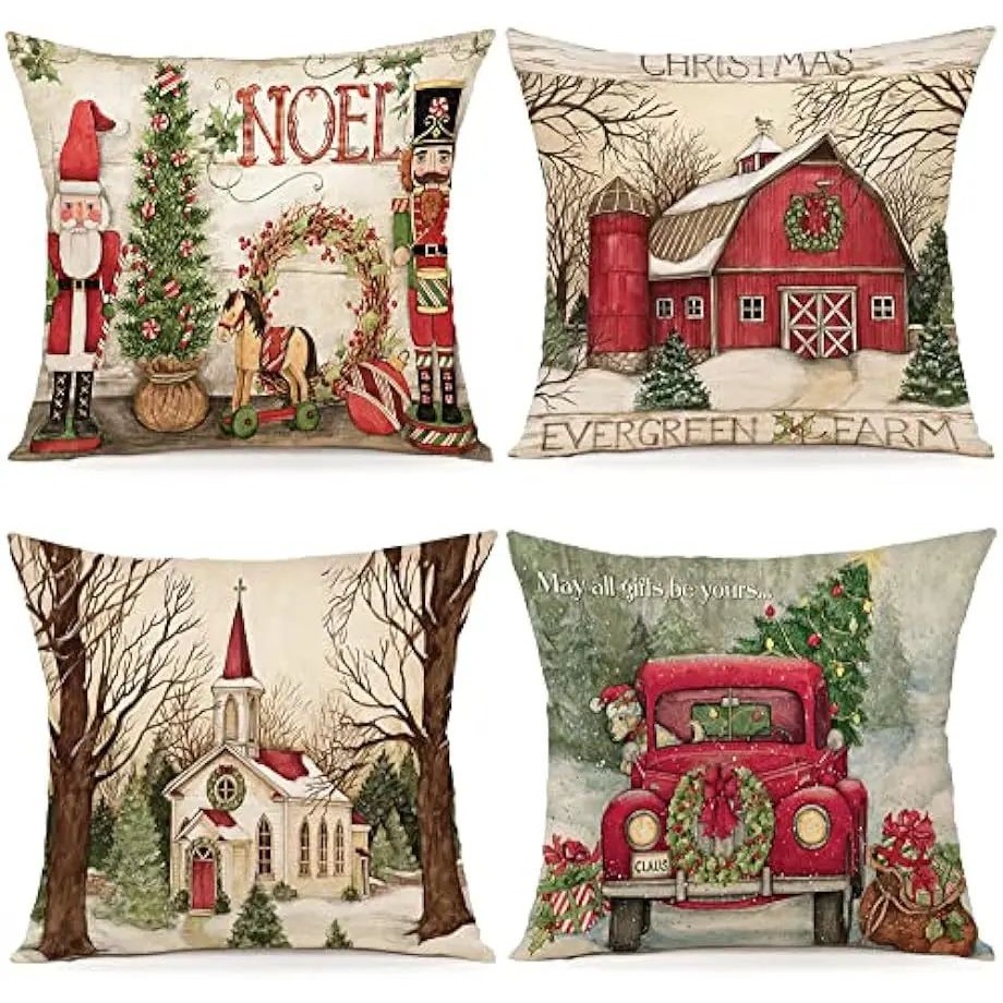 Christmas decoration sofa cushion cover bed decoration pillo