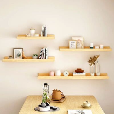 Wood Shelves Wall Floating Shelves Wall Partition Laminate H