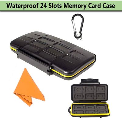 SD Card Waterproof 24 Slots Memory Holder Case Storage Box f