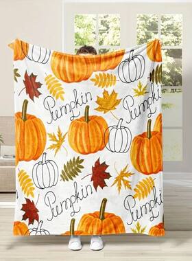 Halloween Pumpkin Ghost Printed Blankets for Kids Boys Girls
