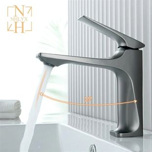 Bathroom Sink Deck Core Handle Modern Single Brass Faucet