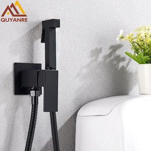 Bidet Shower Faucet Quyanre Brass Black Solid Matte
