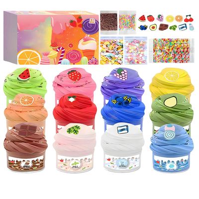 Butter Fluffy Slime Kit Multi-color Slime Super Soft Non-Sti