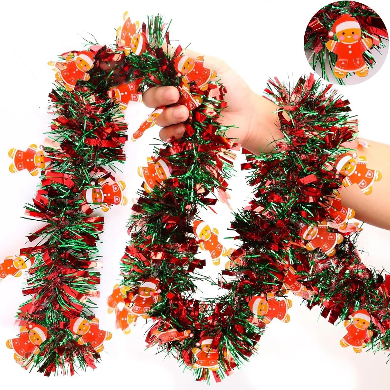 2M Christmas Garland Party Decor DIY Christmas Tree Santa Cl
