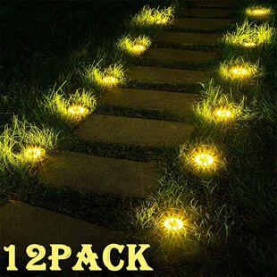 Disk Power Solar Underground Outdoor Garden Light 8LED