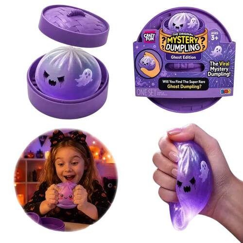 @Glitter Halloween Ghost Dumplings Squishy Soft Slow Rebound