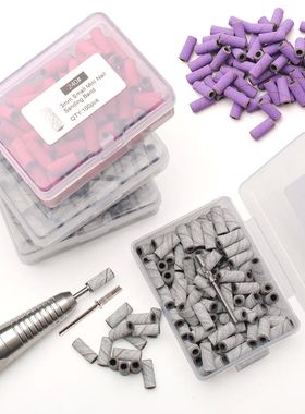 100pcs 3.1mm Mini Sanding Bands Kits Nail Drill Bits Mandrel