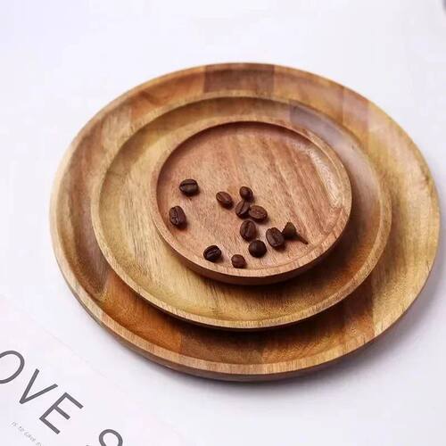 Made of Solid Wood Dishes Simple Style Design Trays Decorati