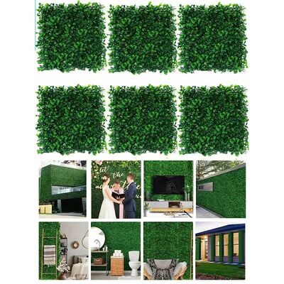 10pcs Artificial Plants Grass Wall Panel Boxwood Hedge Green