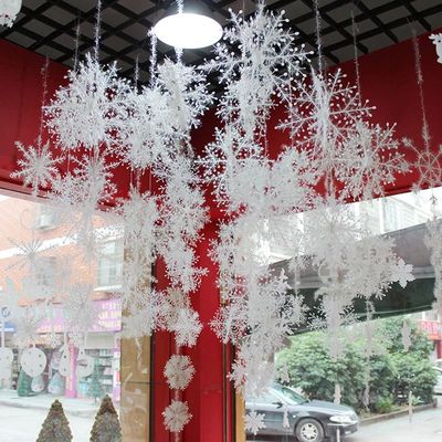 30Pcs Large Christmas Snowflakes New Year Garlands Home Part