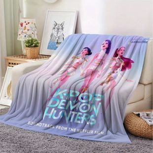 K-Pop Demon Hunters Blanket Hot Anime Flannel Blanket Fan Gi