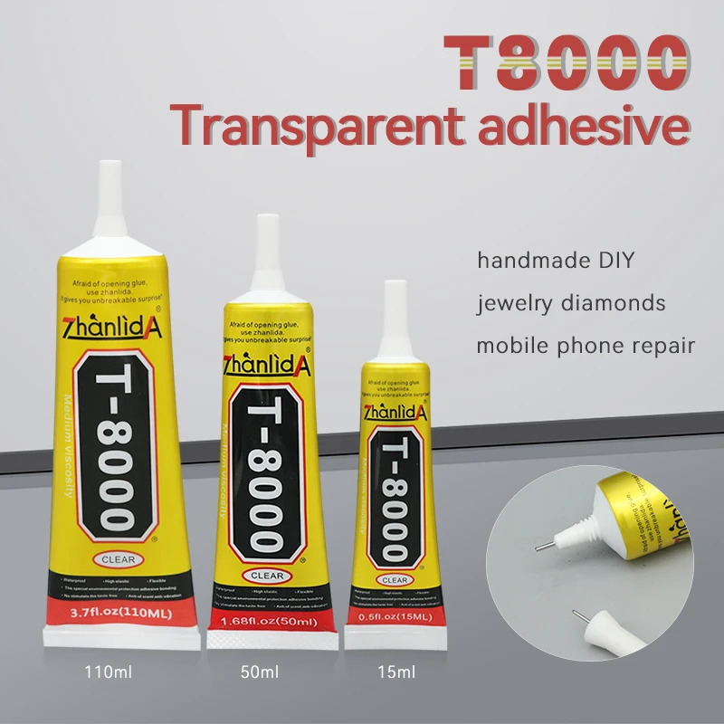 Zhanlida t8000 Clear Contact Glue for Phone Electronic Compo