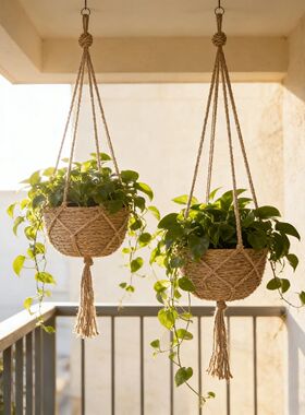 1PCS Hanging Flowerpot Decorative Baskets Outdoor Storage fo