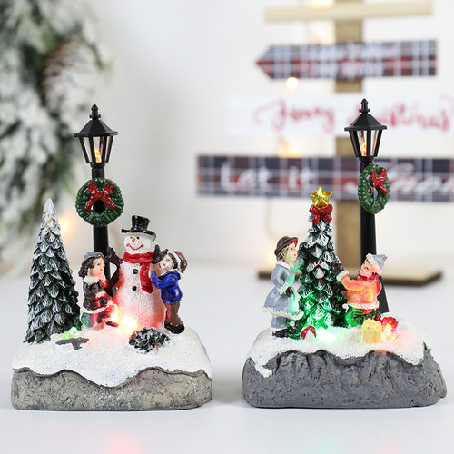 Christmas Christmas Decorations Resin Small House Micro Land