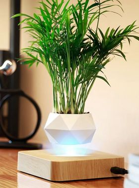 Levitating Air Bonsai Pot Rotation Flower Pot Planters Magne