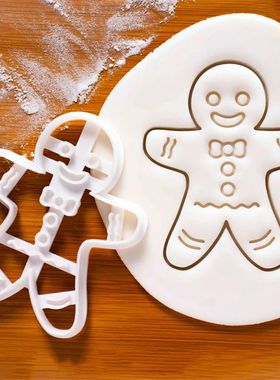 Christmas Cookie Cutter Gingerbread Man Santa Claus Mold Sta