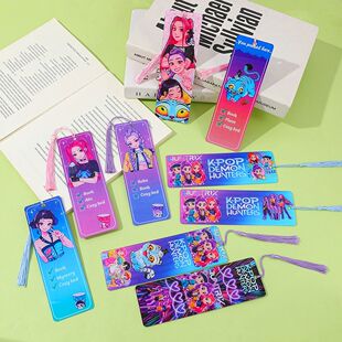 Kpop Demon Hunter Saja Boys Acrylic Bookmarks Anime Fans Boo