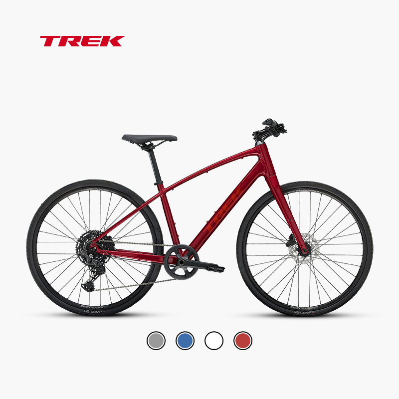 TREK崔克FX 3碳纤维前叉液压碟刹通勤健身多功能平把公路自行